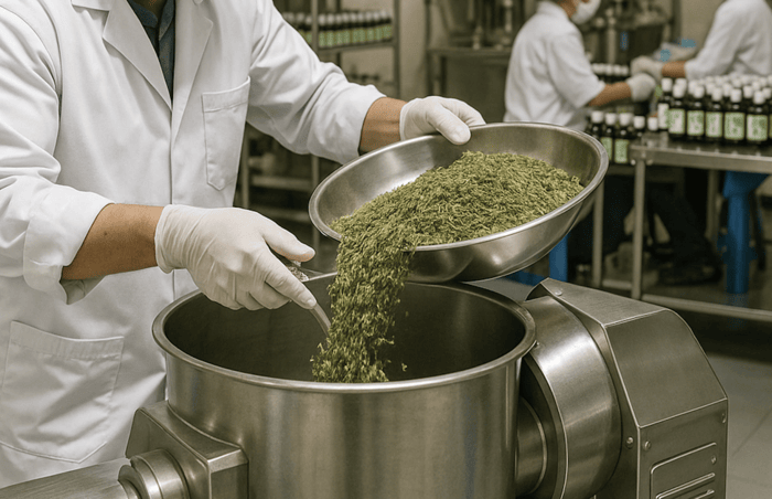 Proses produksi herbal